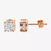 Tru Miracle 1 CT. T.W. Natural Diamond Round Stud Earrings 14K Gold