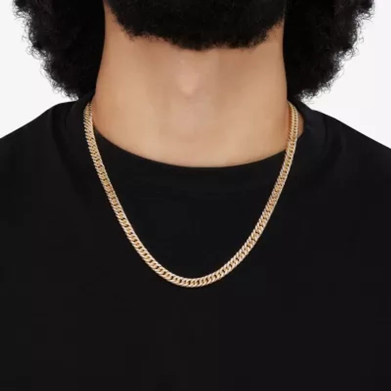 Made in Italy Mens 14K Gold 22 Inch Curb Chain Necklace