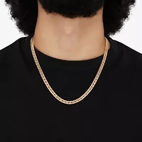 Made in Italy Mens 14K Gold 22 Inch Curb Chain Necklace