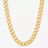 Mens 14K Gold 22 Inch Curb Chain Necklace