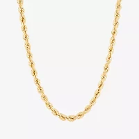 Unisex Adult 14K Gold 22 Inch Rope Chain Necklace