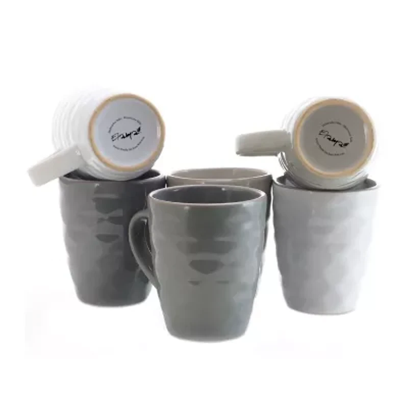 Elama 12oz 6-pc. Stoneware Dinnerware Set
