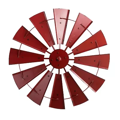Glitzhome Vintage Wind Spinner Wall Sign