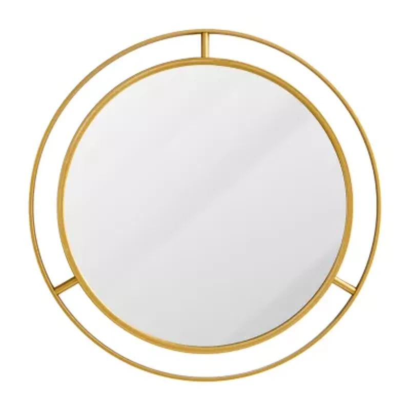 Glitzhome Deluxe Wall Mount Round Wall Mirror