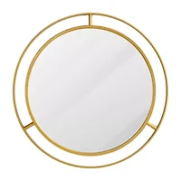 Glitzhome Deluxe Wall Mount Round Wall Mirror