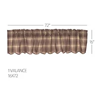 Vhc Brands Dawson Star Rod Pocket Scallop Valance