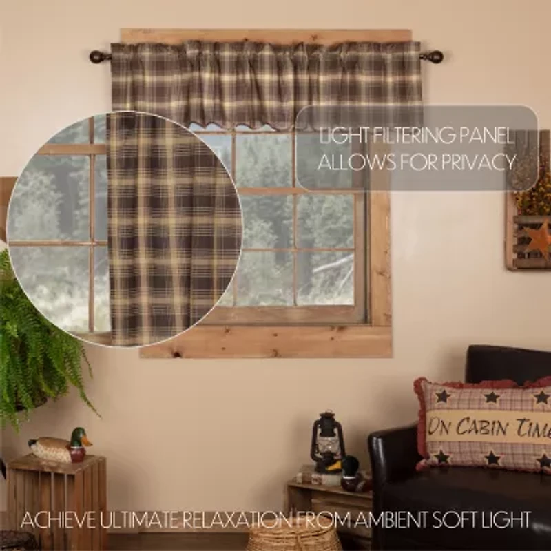 Vhc Brands Dawson Star Rod Pocket Scallop Valance