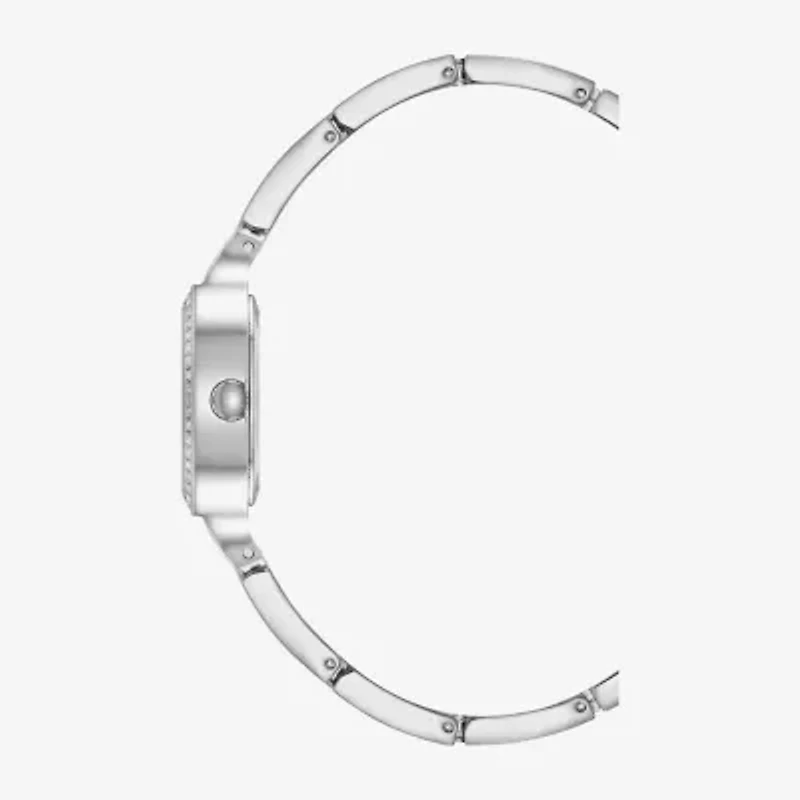 Armitron Womens Crystal Accent Silver Tone Bracelet Watch 75/5902mpsv