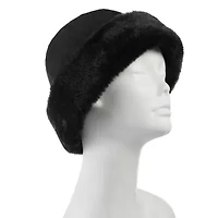 Isotoner Microsuede W/Fur Mens Beanie