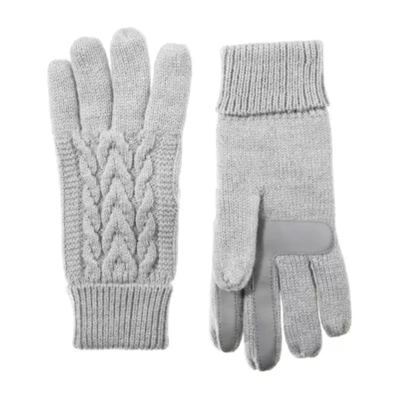 Isotoner Smartdri Cable Knit G Touch Screen Enabled Gloves