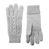 Isotoner Smartdri Cable Knit G Touch Screen Enabled Gloves