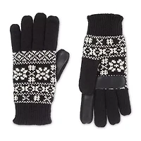 Isotoner Smartd/Smartouch Fairisle Knit Gloves