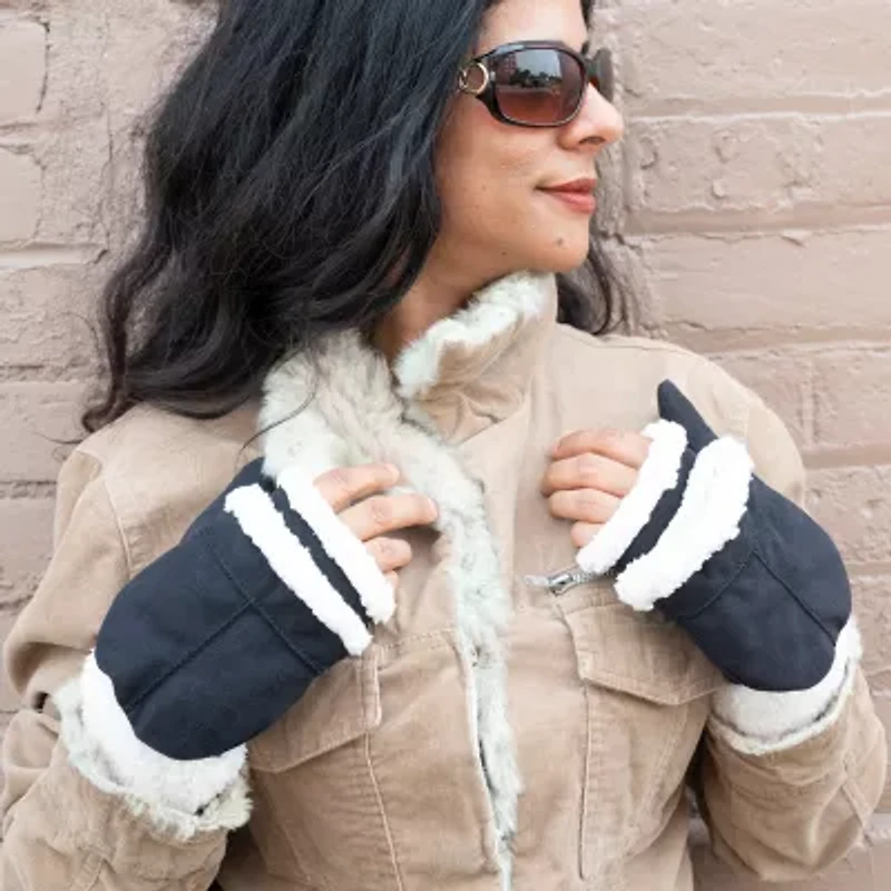 Isotoner Microsuede Flip Mittens