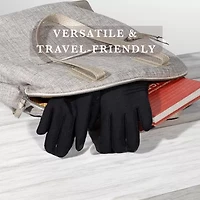 Isotoner Spandex W/Microluxe Spill Touch Screen Enabled Gloves