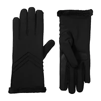 Isotoner Spandex W/Microluxe Spill Touch Screen Enabled Gloves
