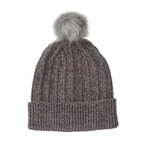 Isotoner Chenille Cuff Mens Pom Pom Beanie