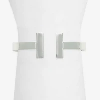 Bold Elements Silver Tone Womens Cuff Bracelet