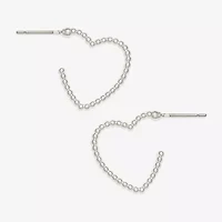 Mixit Womens 19mm Heart Hypoallergenic Hoop Earrings