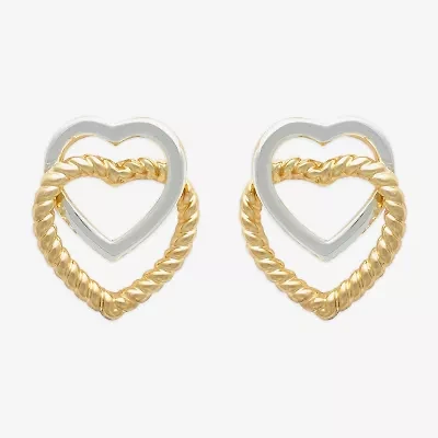 Mixit 19mm Heart Stud Earrings