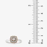 Limited Quantities! Womens 1/6 CT. T.W. Natural White Diamond 10K Rose Gold Over Silver Sterling Silver Band