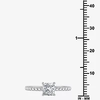 I Said Yes (G / Si1-Si2) Womens 1 CT. T.W. Lab Grown White Diamond Sterling Silver Side Stone Engagement Ring