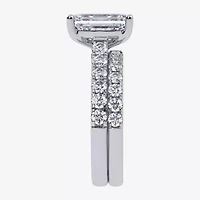 (G-H / Si1-Si2) Womens 4 CT. T.W. Lab Grown White Diamond 14K Gold Bridal Set