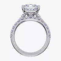 (G-H / Si1-Si2) Womens 4 CT. T.W. Lab Grown White Diamond 14K Gold Side Stone Bridal Set