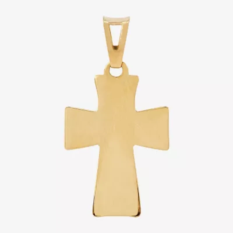 Womens 14K Gold Cross Pendant