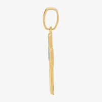 Womens 14K Gold Cross Pendant