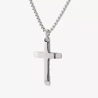 Mens Stainless Steel Cross 1 Pair Jewelry Set