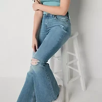 Arizona Womens Low Rise Flare Leg Jean