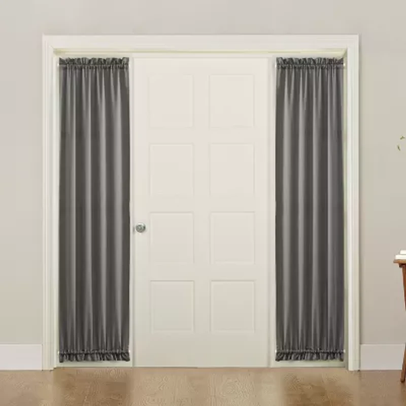 Sun Zero Emory Light-Filtering Rod Pocket Single Sidelight Curtain