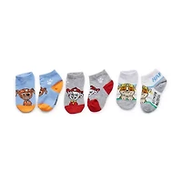 Toddler Boys Multi-Pack 6 Pair Paw Patrol Quarter Ankle Socks