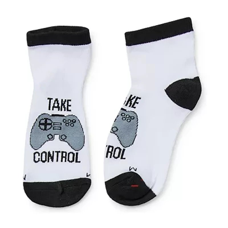 Thereabouts Little & Big Kid Boys 10 Pair Quarter Ankle Socks