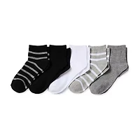 Thereabouts Little & Big Kid Boys 10 Pair Quarter Ankle Socks