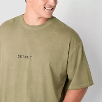 Arizona Mens Crew Neck Short Sleeve Classic Fit Big and Tall Graphic T-Shirt