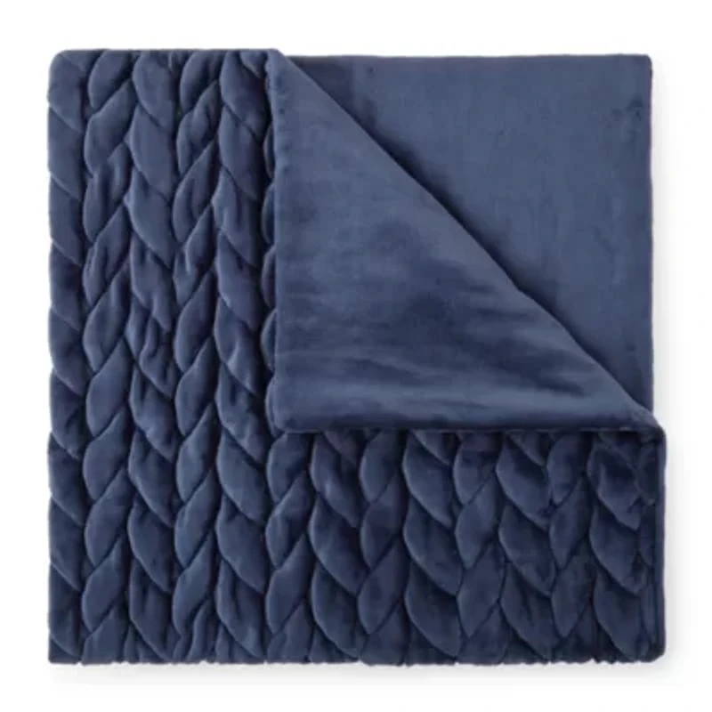 Liz Claiborne Chunky Chevron Throw