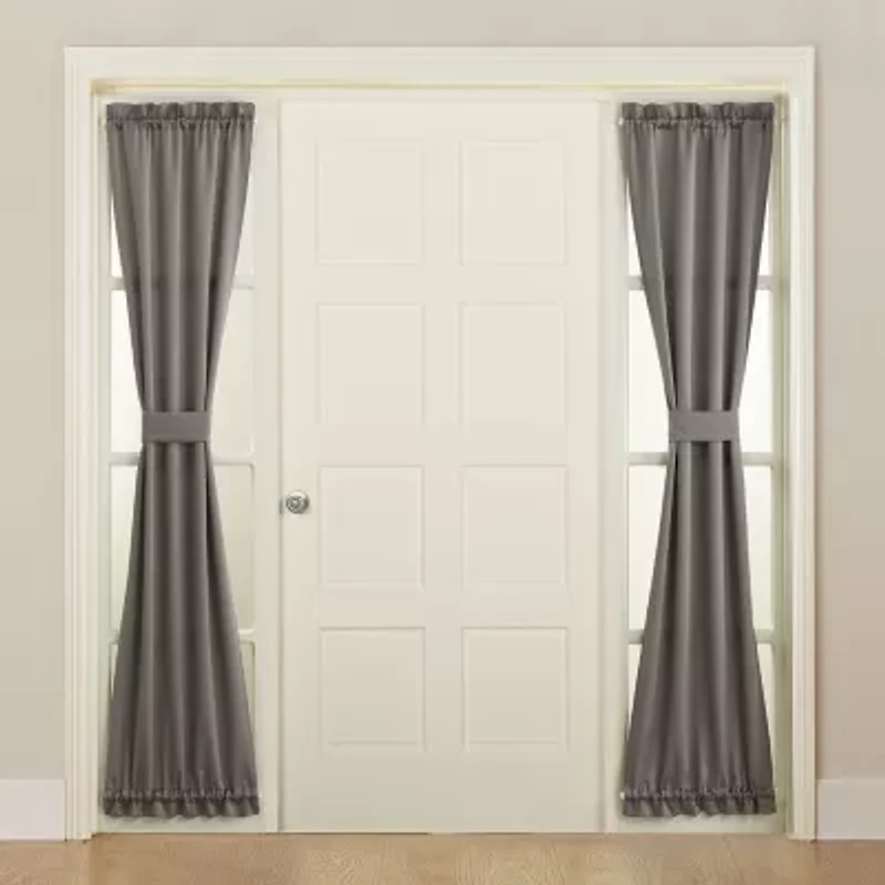 Sun Zero Emory Light-Filtering Rod Pocket Single Sidelight Curtain