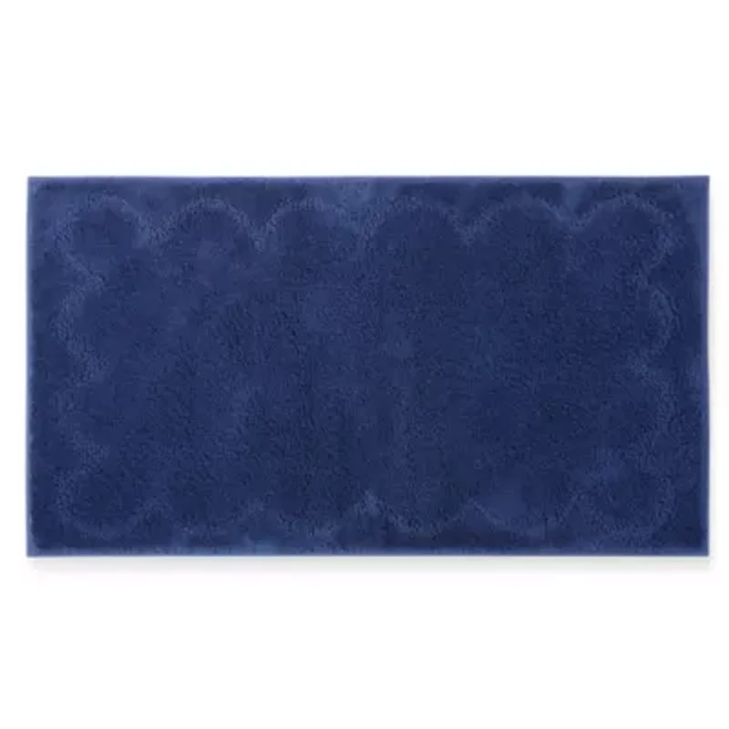 Martha Stewart Cotton Scalloped Bath Rug