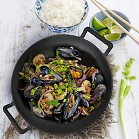  MegaChef 2-pc. Cast Iron Wok