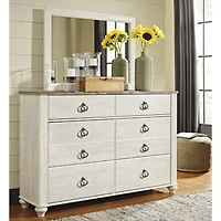 Signature Design by Ashley® Smithfield Two Tone Dresser and Mirror