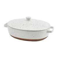 Denmark Speckled Stoneware 3.2-qt. Oval Casserole with Lid