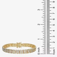 Sparkle Allure Womens Natural White Diamond Accent 7.25 Inch Tennis Bracelet
