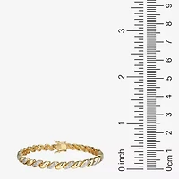 Sparkle Allure Womens Natural White Diamond Accent 7.25 Inch Tennis Bracelet