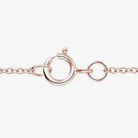 Womens Genuine Red Garnet 14K Rose Gold Over Silver Pear 18 Inch Pendant Necklace