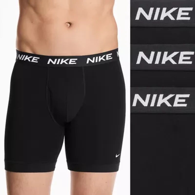Nike All Day Cotton Stretch Mens 3 Pack Boxer Briefs Ke1310-001