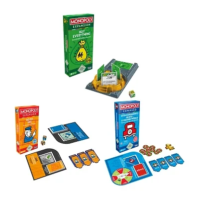 Hasbro New Monopoly Expansion Bundles 3-pc. Board Game