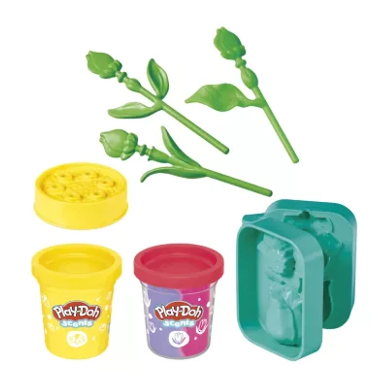 Hasbro Play-Doh Blooming Flowers Playset And Lil Flowers Bundle 19-pc. Dough