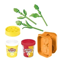 Hasbro Play-Doh Blooming Flowers Playset And Lil Flowers Bundle 19-pc. Dough