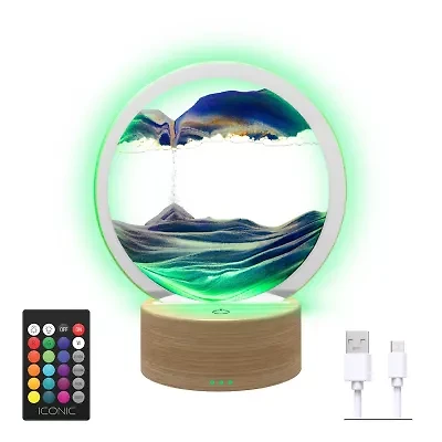 Iconic Aura LED Liquid Sand Night Light